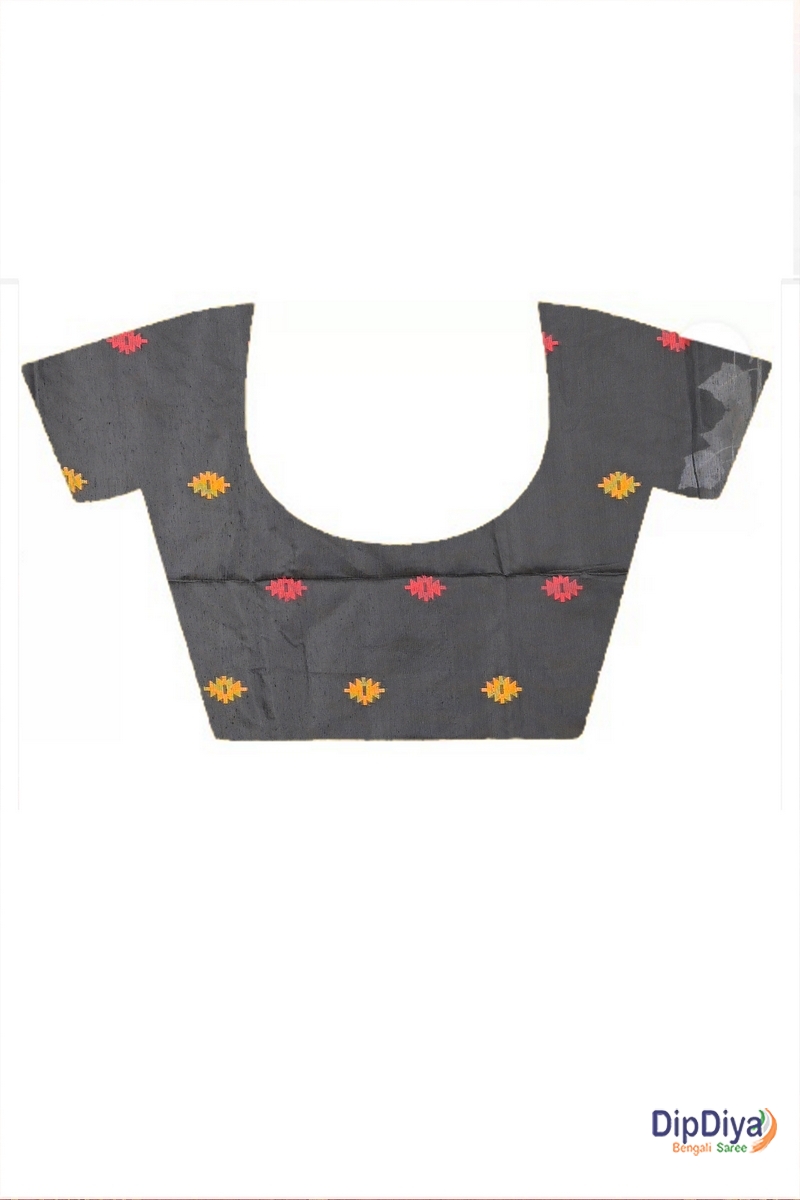 Black Red Cotton Blended Parul Hand Loom Saree (549)